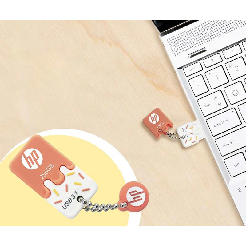 Ổ nhớ flash cổng USB3.1 chất liệu silicon hình que kem đáng yêu tiện dụng cho OTG DJ