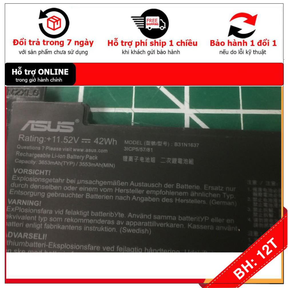 BH12TH . Pin - Battery Asus VivoBook S510UA, B31N1637