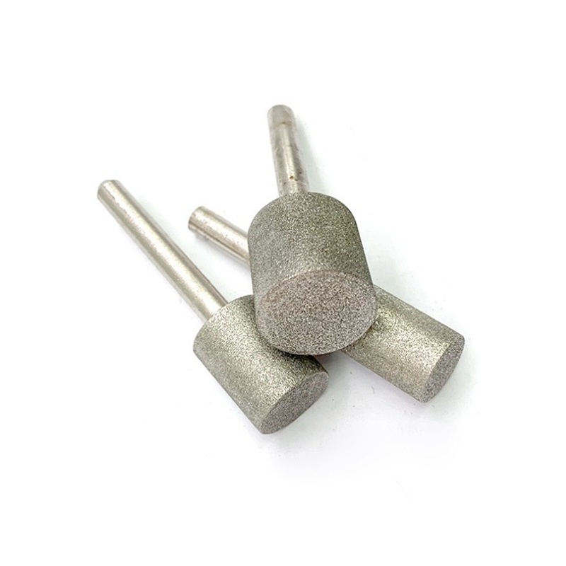 Mũi mài kim cương, mũi mài khắc đá, ngọc, hình trụ 3/4/5/6/8/10mm cán 3mm mũi kim cương hình trụ cán 3mm