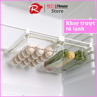 Khay Đựng Thực Phẩm Trong Tủ Lạnh Trong Suốt, Khay Đựng Trứng Thông Minh Tiết kiệm không gian tủ lạnh