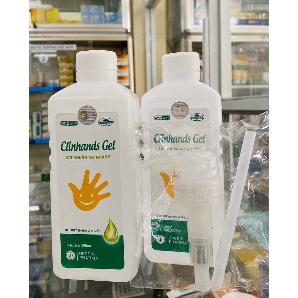 RỬA TAY KHÔ CLINHANDS GEL- CHAI 500ML | BigBuy360 - bigbuy360.vn