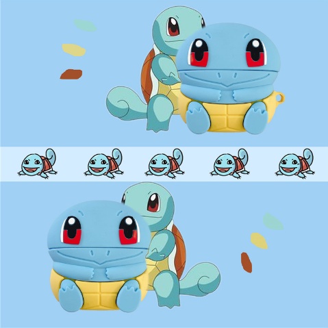 Vỏ Bảo Vệ Hộp Sạc Tai Nghe Airpods 1/2/Pro Bằng Silicon Họa Tiết Hoạt Hình Pokemon 3D Dễ Thương