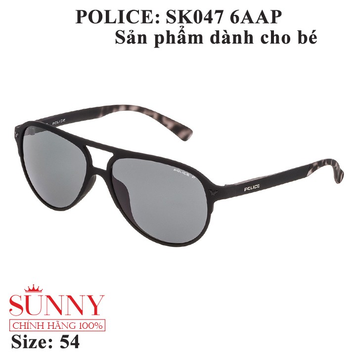 Kính mát thời trang chính hãng nhiều màu Police SK047,thiết kế dễ đeo bảo vệ mắt