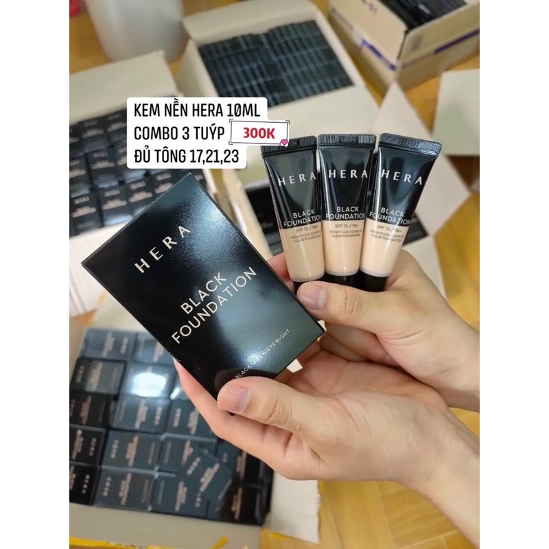 [Siêu Phẩm Giá SỐC] Kem Nền Hera Black Foundation Tuyp 10ml | BigBuy360 - bigbuy360.vn