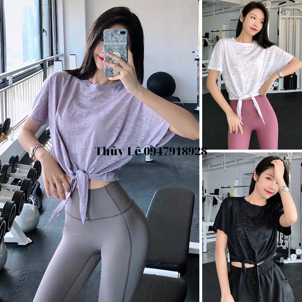 Áo croptop tập thể thao dáng rộng SIÊU XINH, thoáng mát, thoải mái dễ chịu khi sử dụng