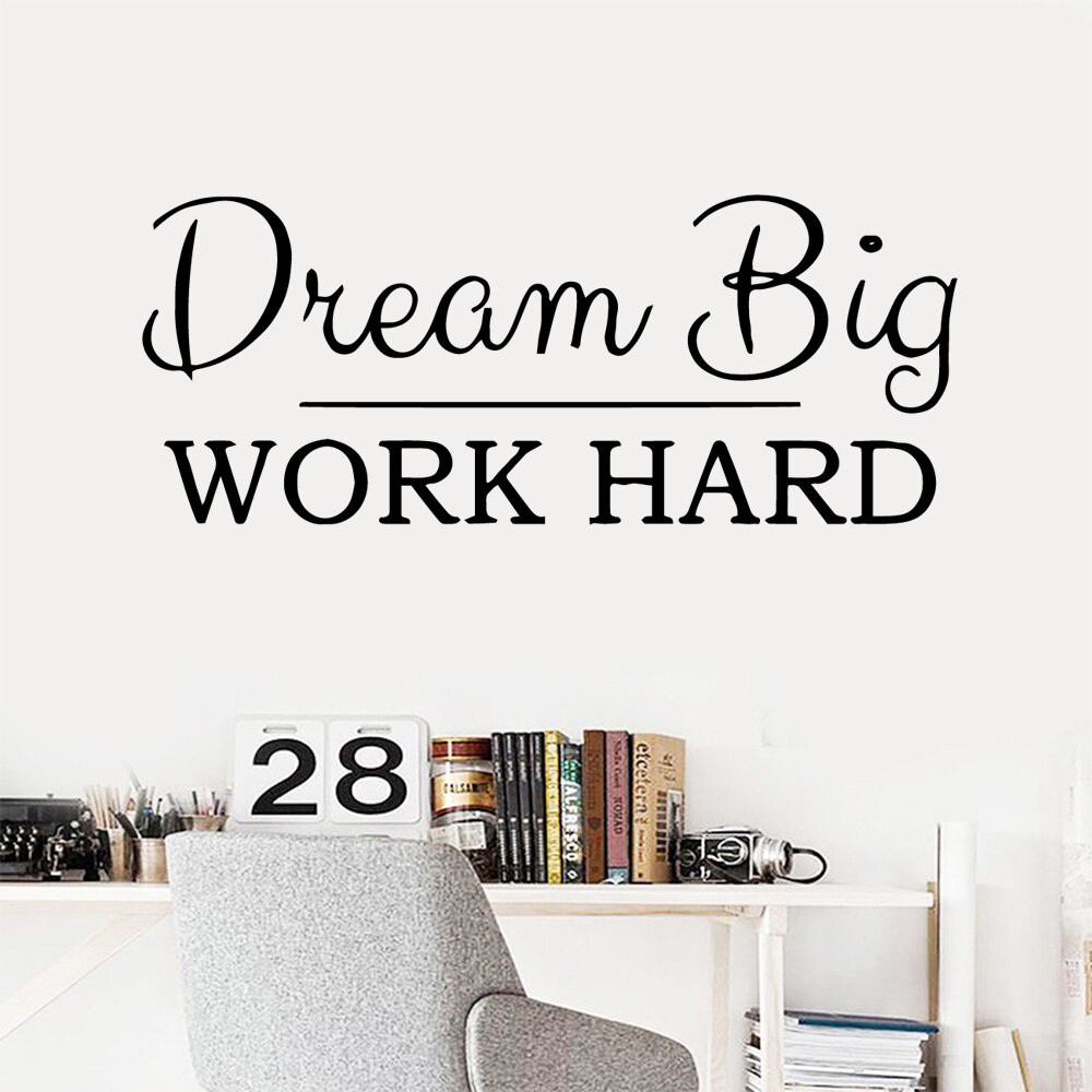 Sticker Dán Tường Với Nội Dung Châm Ngôn Truyền Cảm Hứng Trang Trí Nhà Ở Trường Học/Văn Phòng