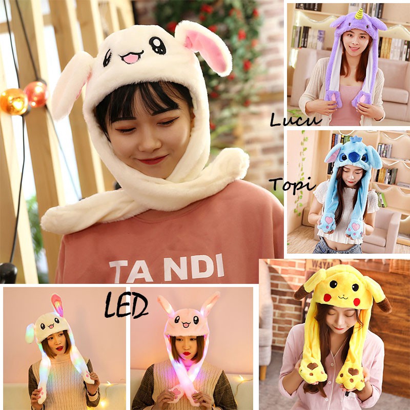 Mũ hình động vật có thể chuyển động xinh xắn