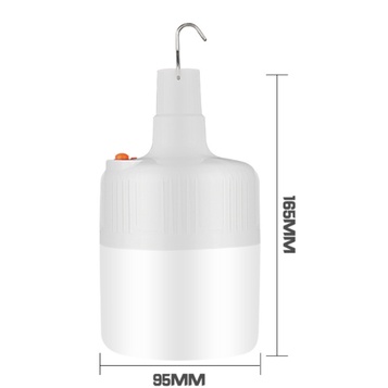 Bóng đèn LED năng lượng mặt trời 300W có thể sạc chống thấm nước kèm điều khiển từ xa (nhiều phân loại tùy chọn)