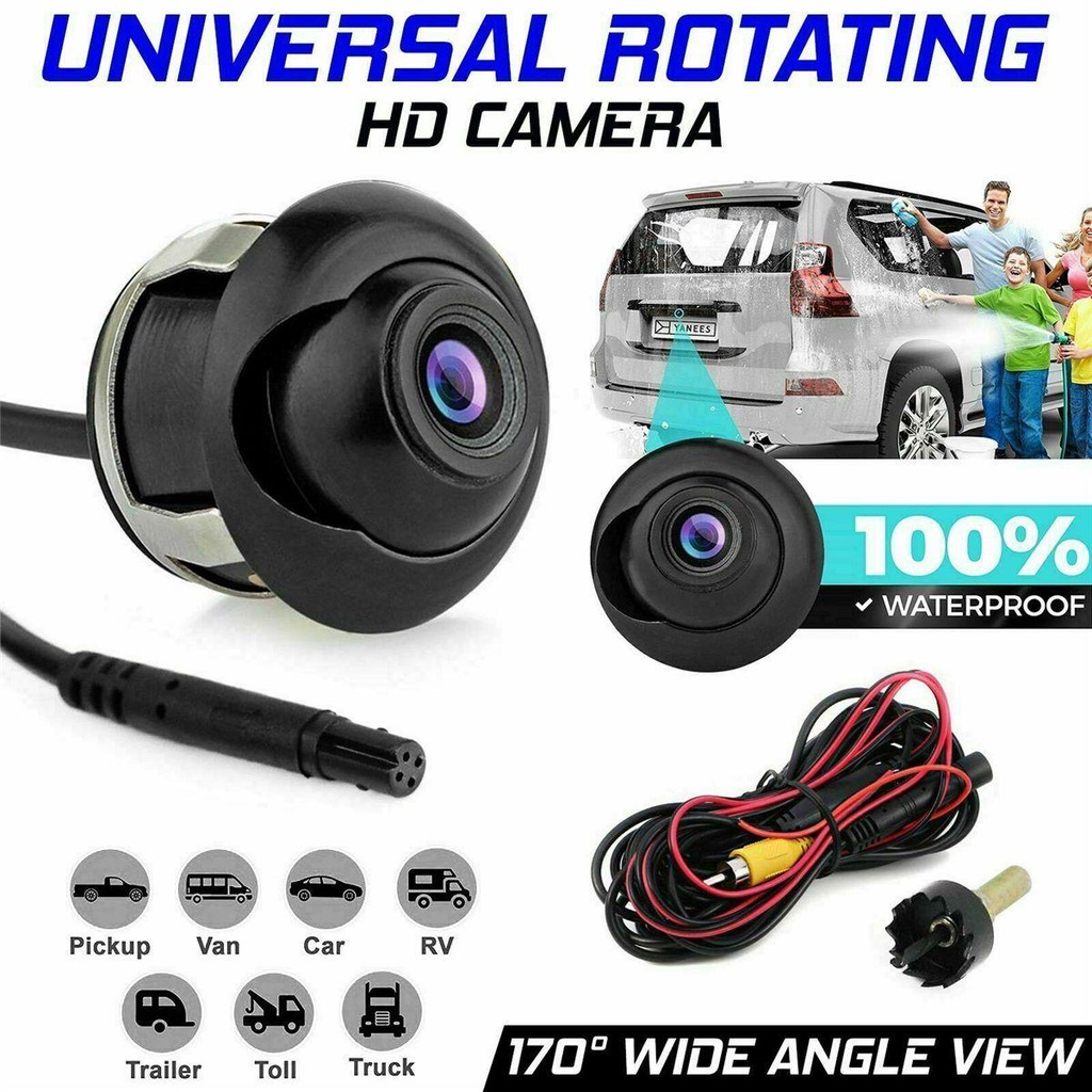 MYRONGVN Camera Chiếu Hậu Chống Nước Kèm Dây Cáp Cho Xe Hơi