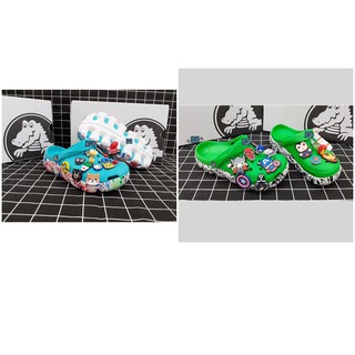 (TẶNG HỘP+12 JITBITZ)DÉP CROCC ĐẾ VẨY SƠN -DÉP QUAI NGANG NAM NỮ-DÉP THỜI TRANG