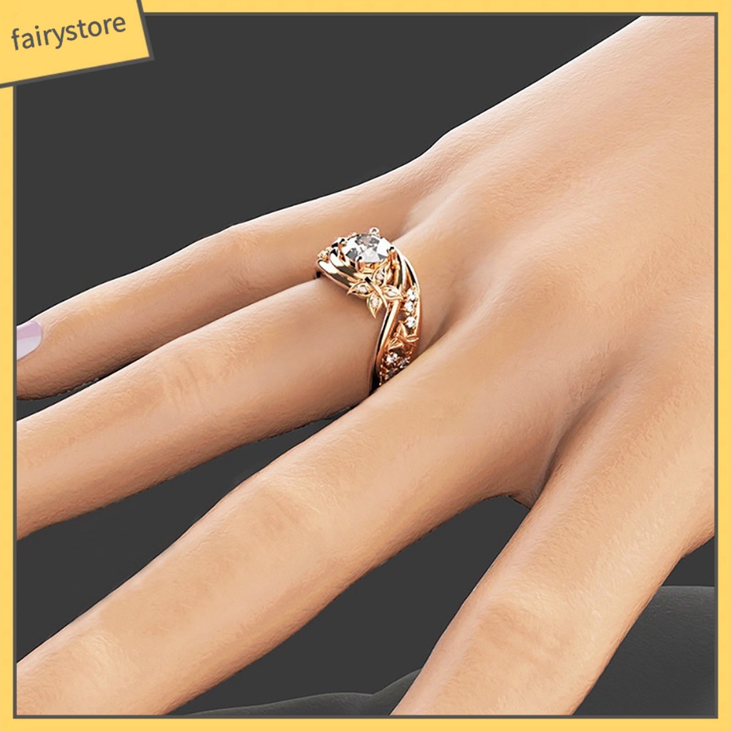 Nhẫn thời trang đính đá thanh lịch cho nữ