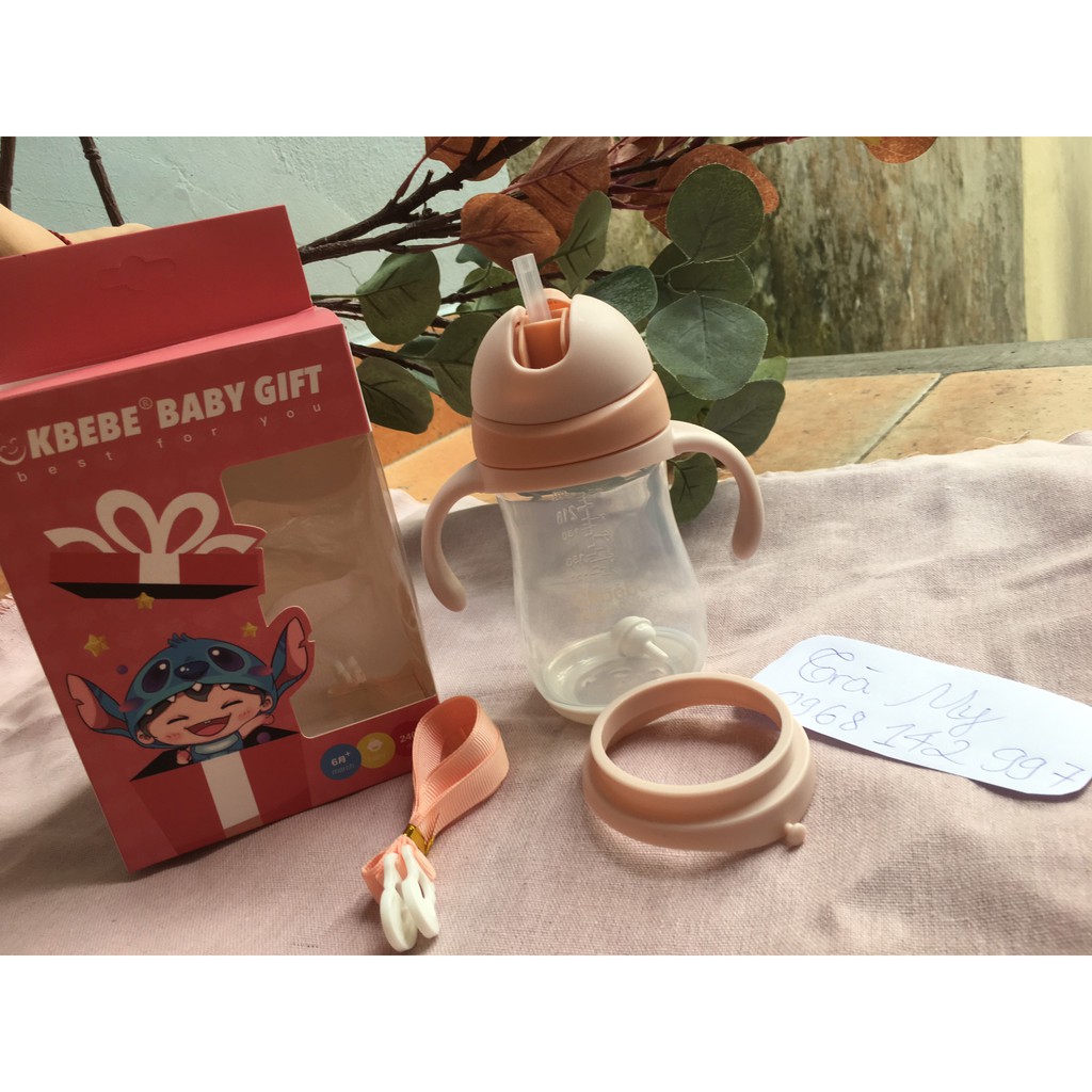 Bình Nước, Bình Tập Uống Nước Cho Bé Chống Sặc CKBEBE 240ml DD205