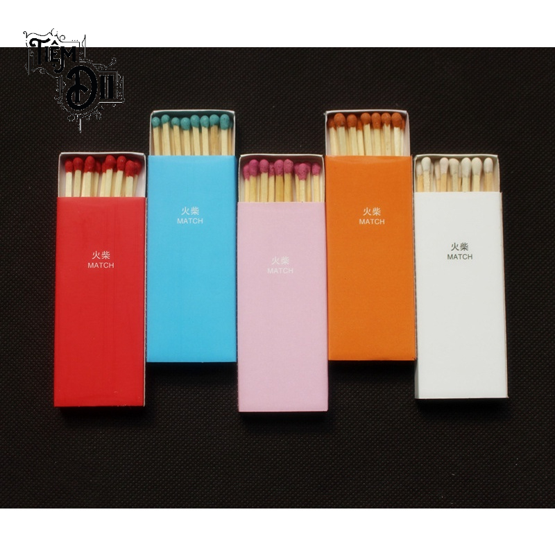 Phụ Kiện Nến Thơm Quẹt Que Dài 10cm Tiện Dụng Set Màu Đẹp Độc Lạ