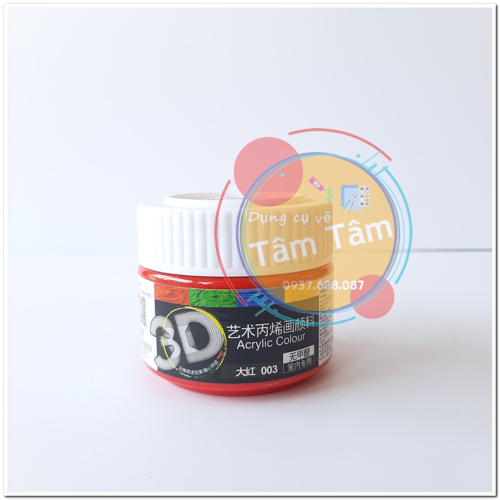 -Màu Acrylic vẽ lên mọi chất liệu 3D hủ 100ml đăng lần 1/2-