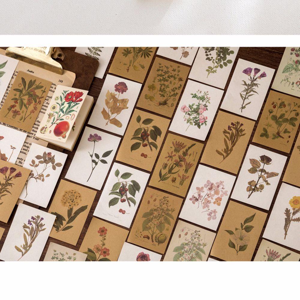 AUGUSTINA Set 80 Giấy Dán Ghi Chú Họa Tiết Cổ Điển DIY