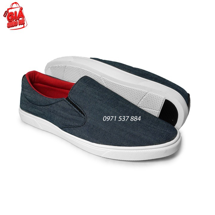 Tặng Hộp - Giày Mọi Nam dáng Slip On - Mẫu Mới Nhất Mùa Đông