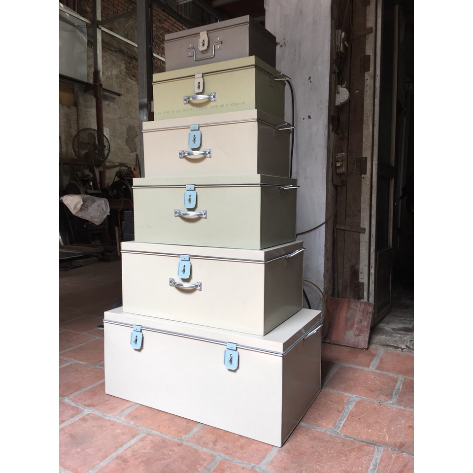 Hòm tôn đựng đồ kích thước 50cm x 33cm x 23cm MITUHOME