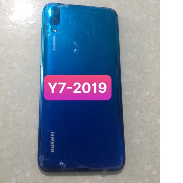 bộ vỏ huawei Y7 pro 2019 - gồm lưng,sườn,phím,kính camera -zin