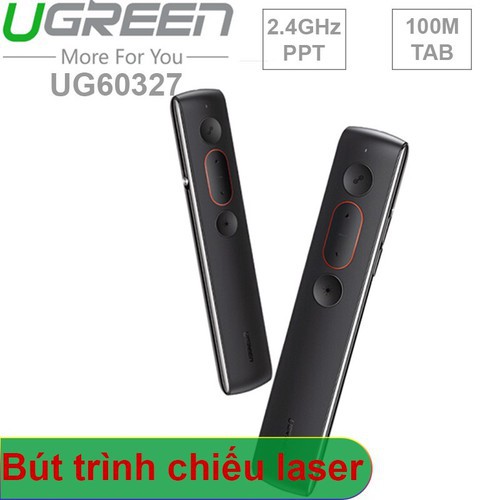 Bút Trình Chiếu PowerPoint Laser UGREEN 60327 Điều Khiển Từ Xa 100m - Hàng Chính Hãng