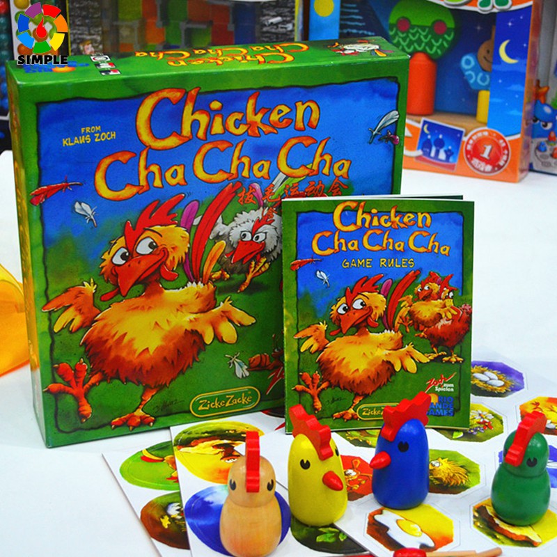 Chicken Cha Bộ Đồ Chơi Board Game Gà Đẻ Trứng Vui Nhộn 2-4 Người