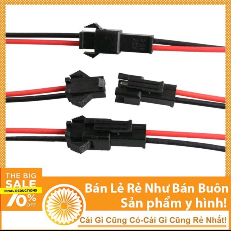 Jack kết nối đực cái SM-2P 2.54mm - Gồm 1 jack đực, 1 jack cái