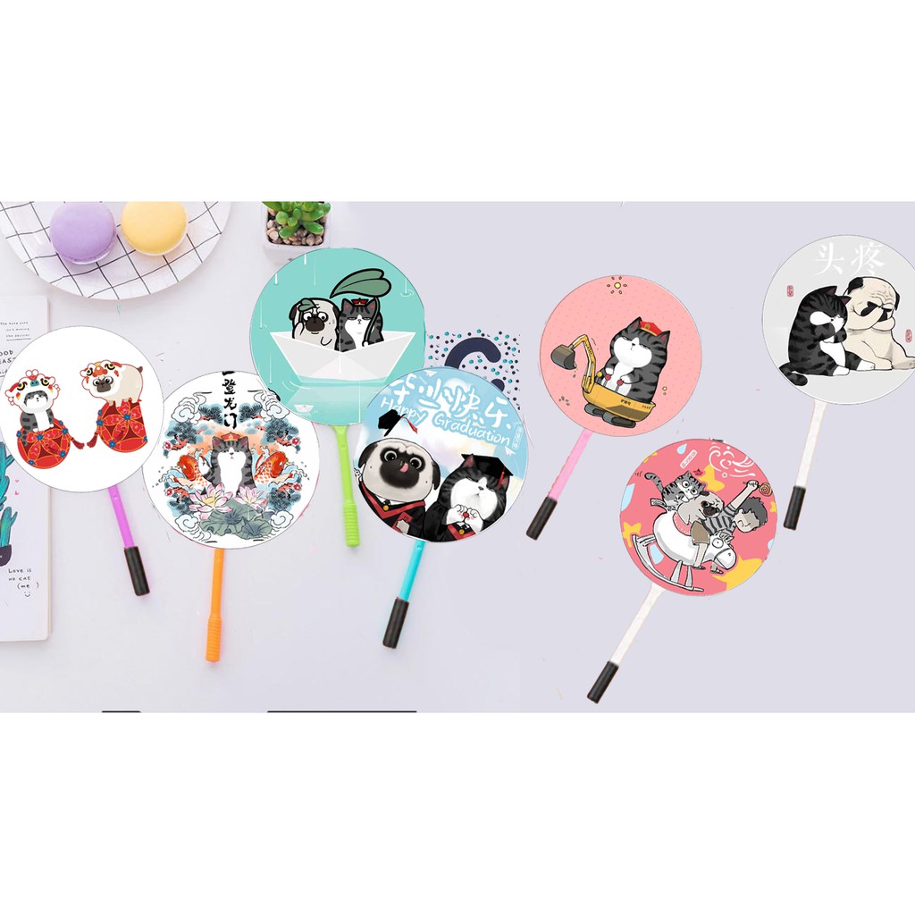 Bút quạt mèo hoàng thượng chó nô tài BQI40 bút bi mực bút cute bút dễ thương