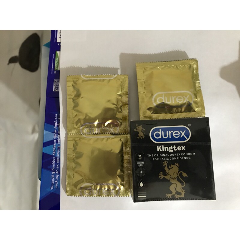 Bao cao su Durex Kingtex hộp 3 chiếc hàng chính hãng