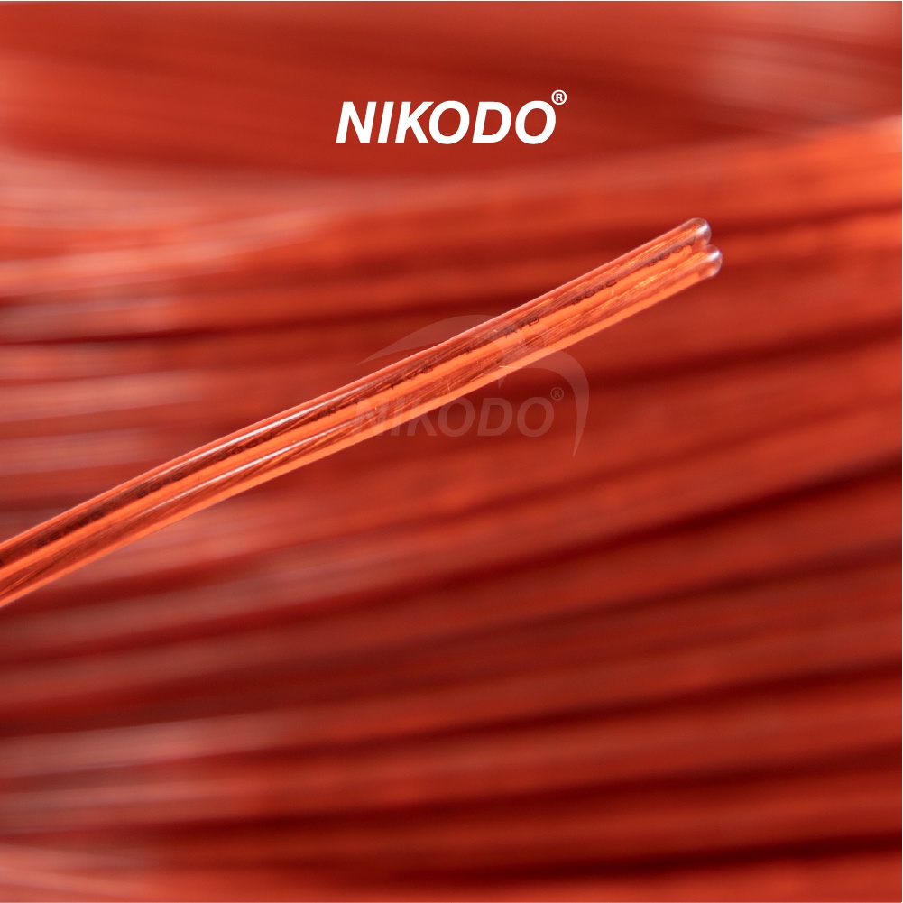 Dây loa 17 tim lõi đồng mạ niken bọc nhựa, cuộn 100m, truyền tín hiệu âm thanh - Nikodo