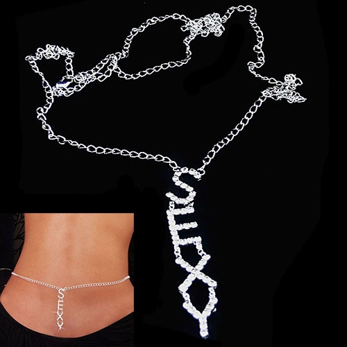 Dây Đeo Hông Đính Đá Hình Bươm Bướm Dùng Múa Bụng Thời Trang Cho Nữ