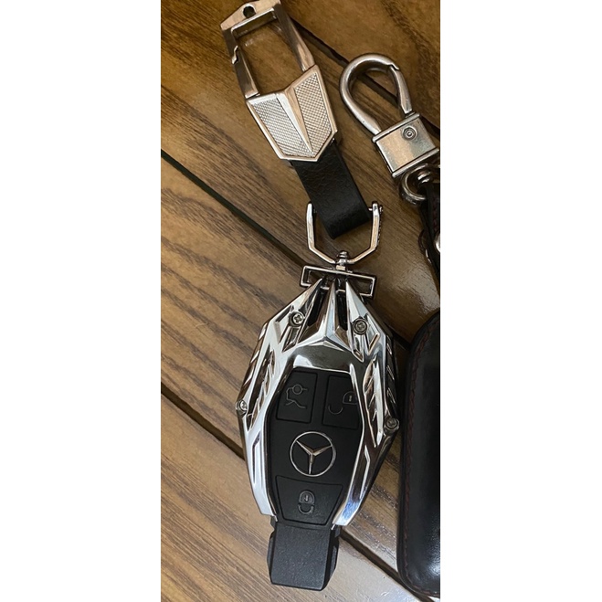 Bọc Chìa Khóa Mercedes GLC, C, S Chìa Nhọn Iron Men Cao Cấp