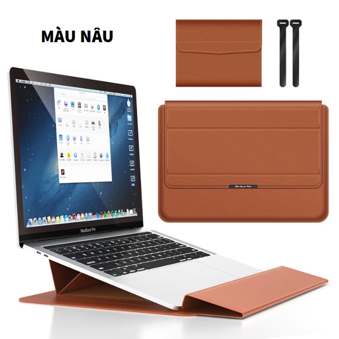 ⚡ Bao da Macbook Laptop Surface đa công dụng chống va đập nâng cấp hoàn toàn mới - Da cao cấp