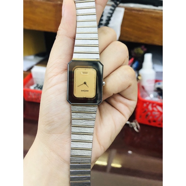 Đồng hồ nữ (nam)si nhật hiệu Rado dáng tank chuẩn máy rado(thuỵ sĩ)