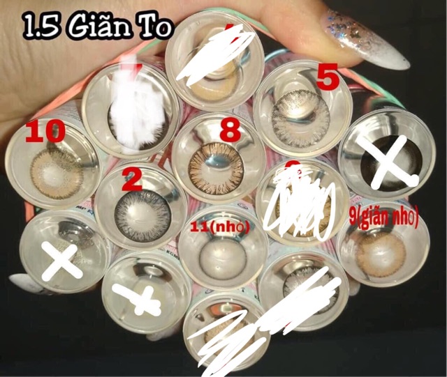 Lens Cận ( 1.5 Độ - Giãn to ) + Tặng khay gương dụng cụ