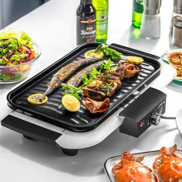Khay/ Vỉ nướng kim loại màu đen CHỐNG DÍNH kết hợp bếp nướng điện BBQ1909,2005 Tiện dụng