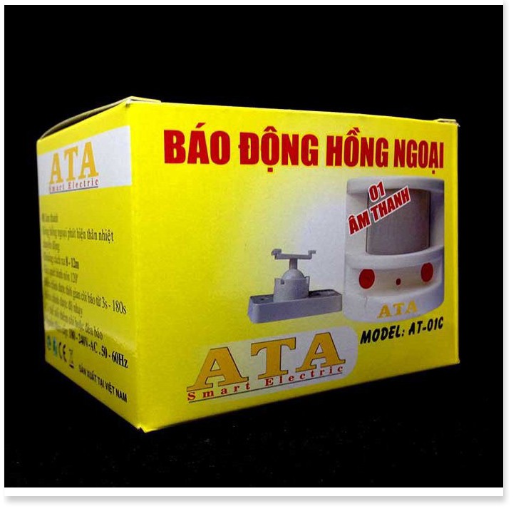 Máy Báo Động Chống Trộm Hồng Ngoại ATA AT-01C Phát Hiện Trộm Đột Nhập Chính Hãng Điện Gia Dụng Bảo Minh - Điện Gia Dụng