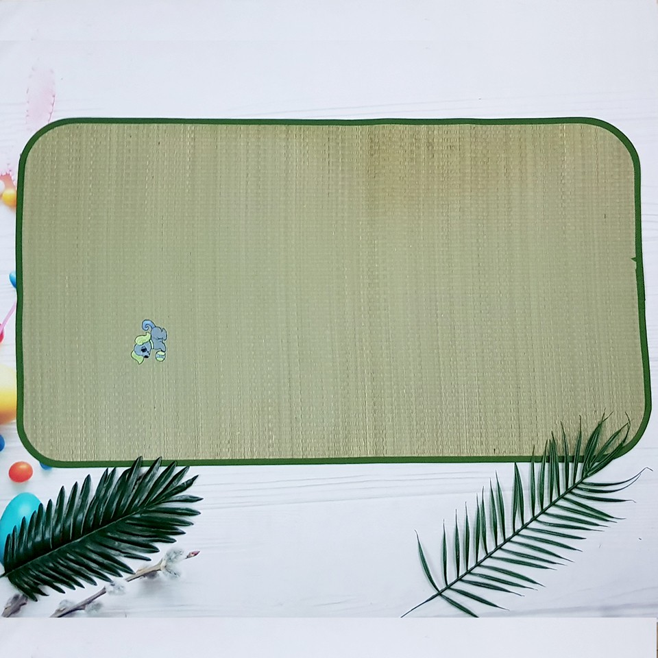 Chiếu Cói Loại Lớn Trải Nôi/Cũi/ Sàn Nhà Cho Bé Nằm/ Chơi (Kích Thước 57 x 100cm)