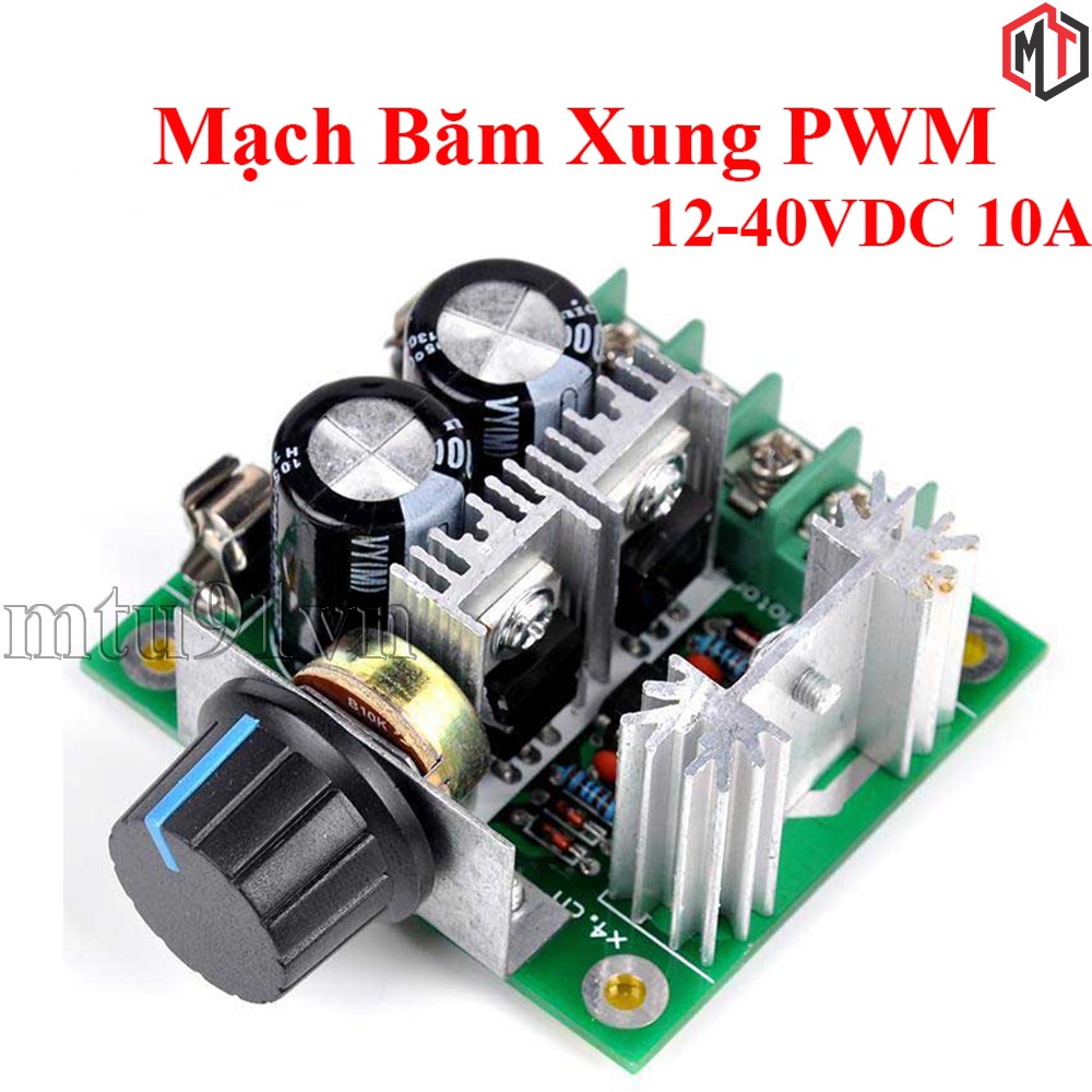 Mạch điều khiển tốc độ động cơ DC PWM 12V - 40V 10A (Mạch Băm Xung PWM)