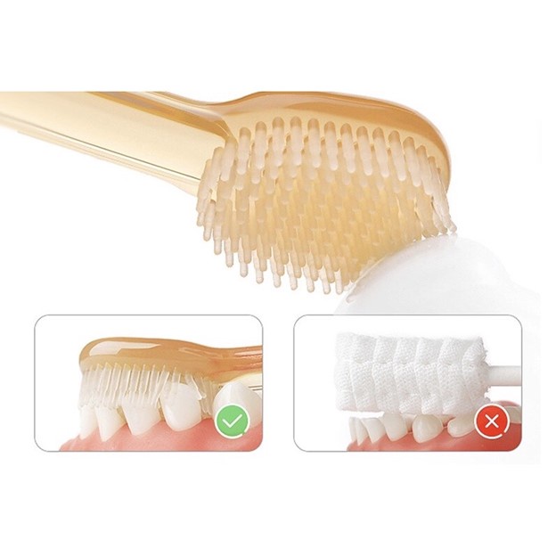 SET RƠ LƯỠI + BÀN CHẢI TẬP ĐÁNH RĂNG VÀ MATXA NƯỚU SILICON CHO BÉ - CÓ HỘP ĐỰNG