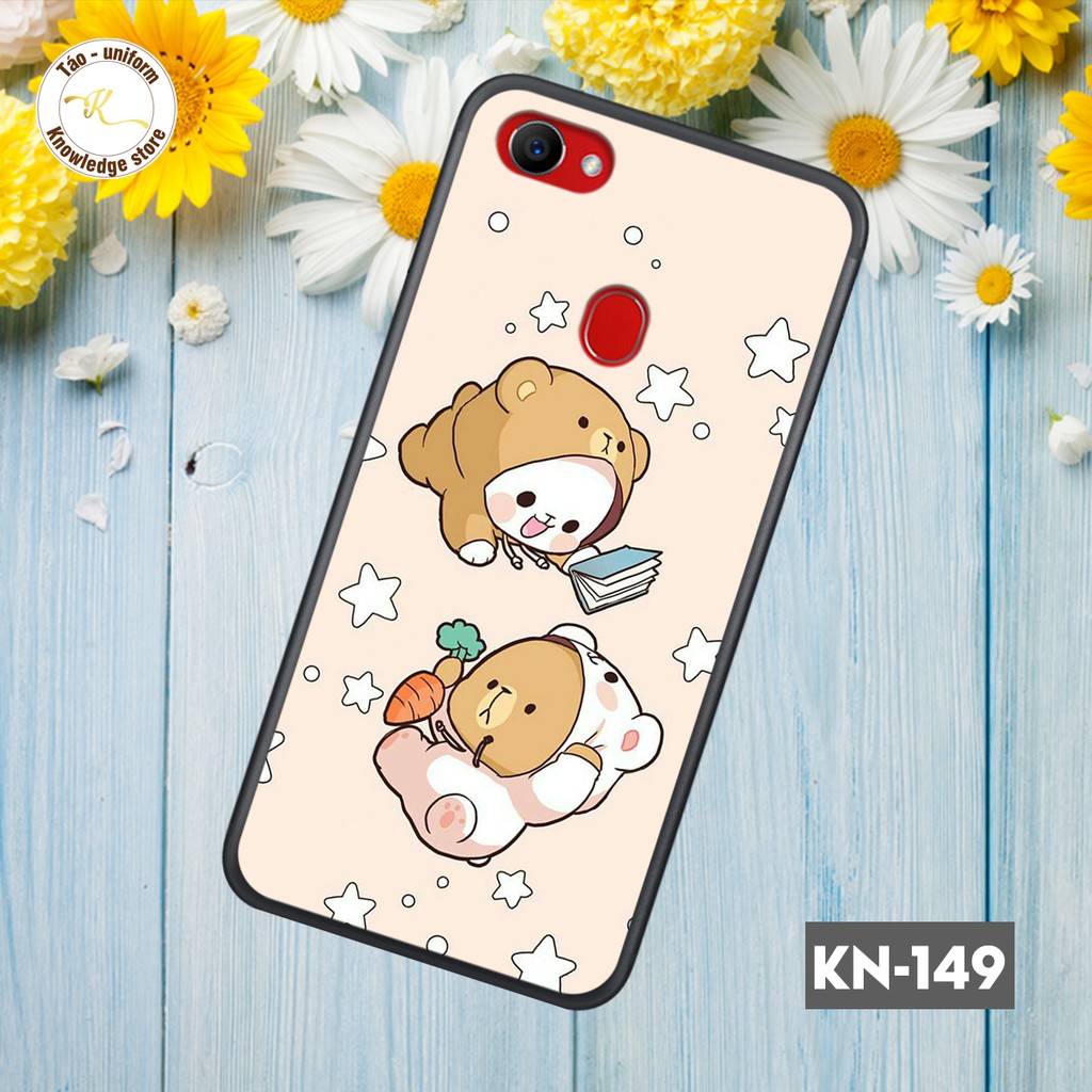 Ốp in kính hình dễ thương dành cho dòng điện thoại opop f5/f7/f9/a7