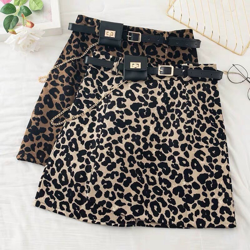 Chân váy dạ báo kèm đai túi xích QC hot hit | BigBuy360 - bigbuy360.vn