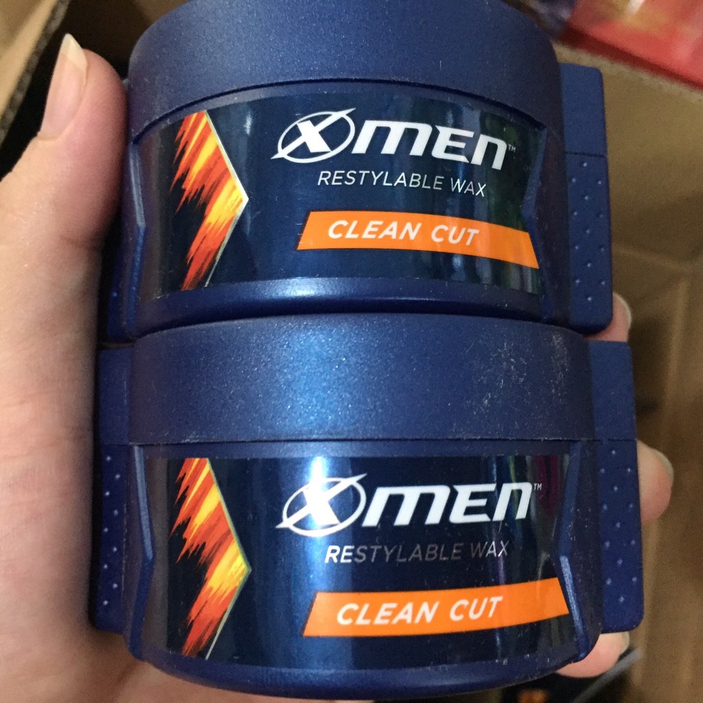 wax xmen tạo kiểu tóc hũ màu cam clean cut