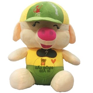 GẤU BÔNG HEO DỄ THƯƠNG ĐỘI NÓN (55cm)