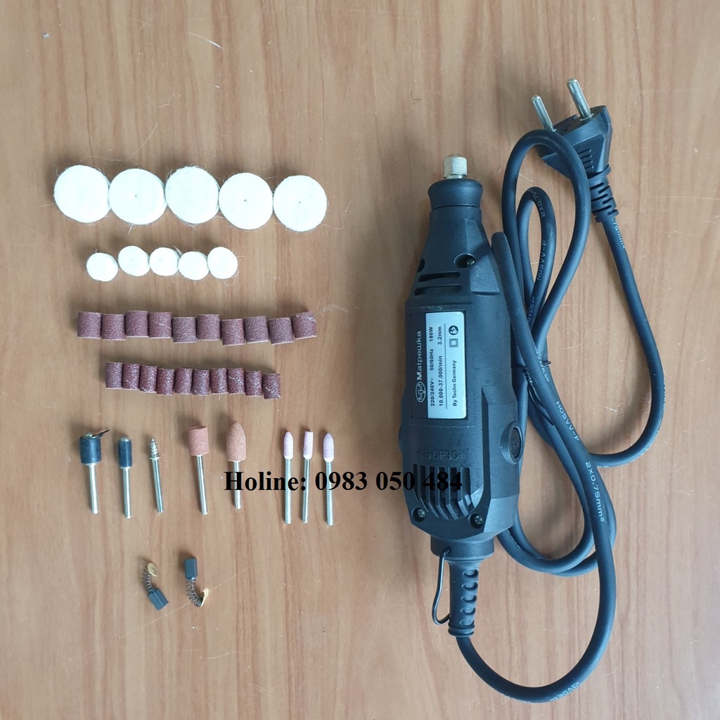 MÁY MÀI MINI CẦM TAY CỰC MẠNH KÈM 40 ĐẦU KHOAN,CẮT MÀI , ĐÁNH BÓNG 180W-40SP