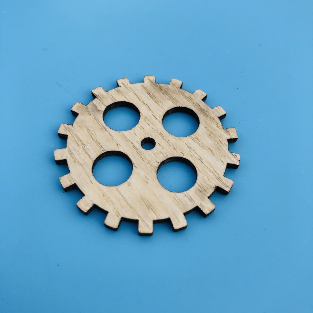 Bánh Răng Cưa Gỗ Thuần Mộc Dùng Làm Phụ Kiện Đồ Chơi Gỗ Cho Bé, Trang Trí Sản Phẩm Mẫu 1