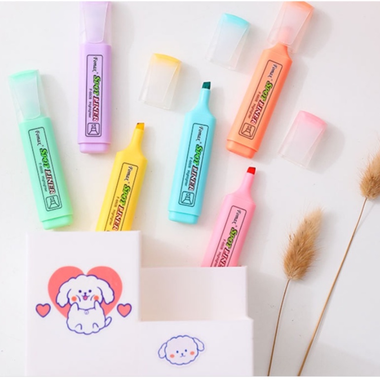 Bút dạ quang highlight màu pastel cho học sinh, sinh viên