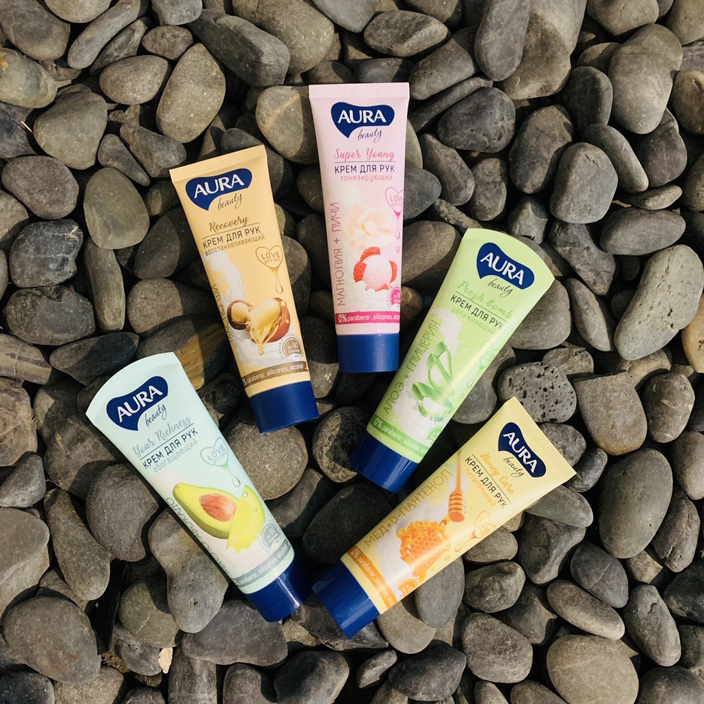 Kem dưỡng tay Aura Beauty Fresh Bomb với glycerin và nha đam 75ml