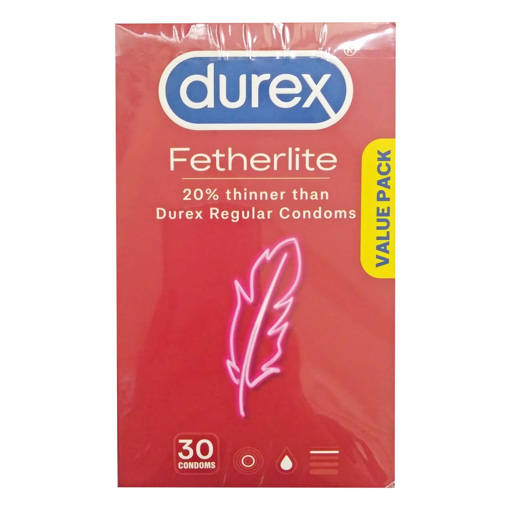 Bao cao su DUREX FETHERLITE ÚC siêu mỏng hộp 30 cái