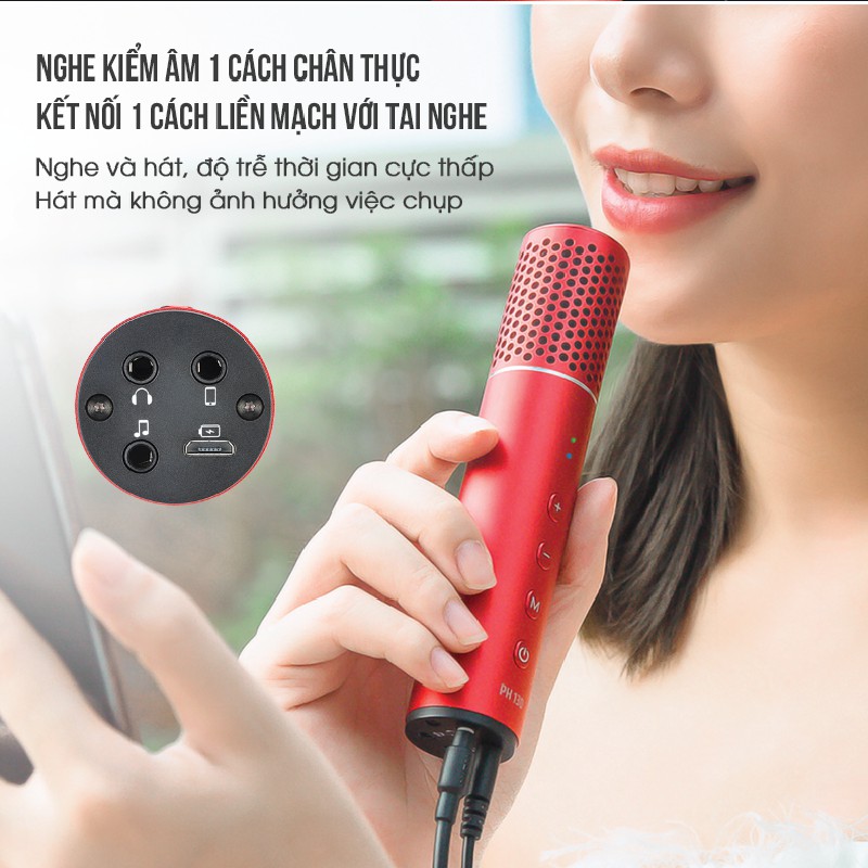 Mic PH-130 thu âm, hát karaoke, livestream không cần Soundcard - Micro Takstar PH - 130 đa năng