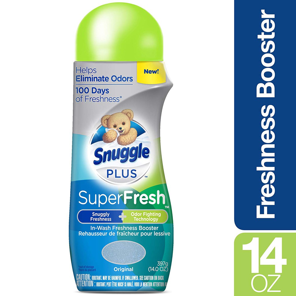 Hạt thơm áo quần Snuggle Plus Superfresh in-wash Freshness Booster Original 397g (Mỹ)