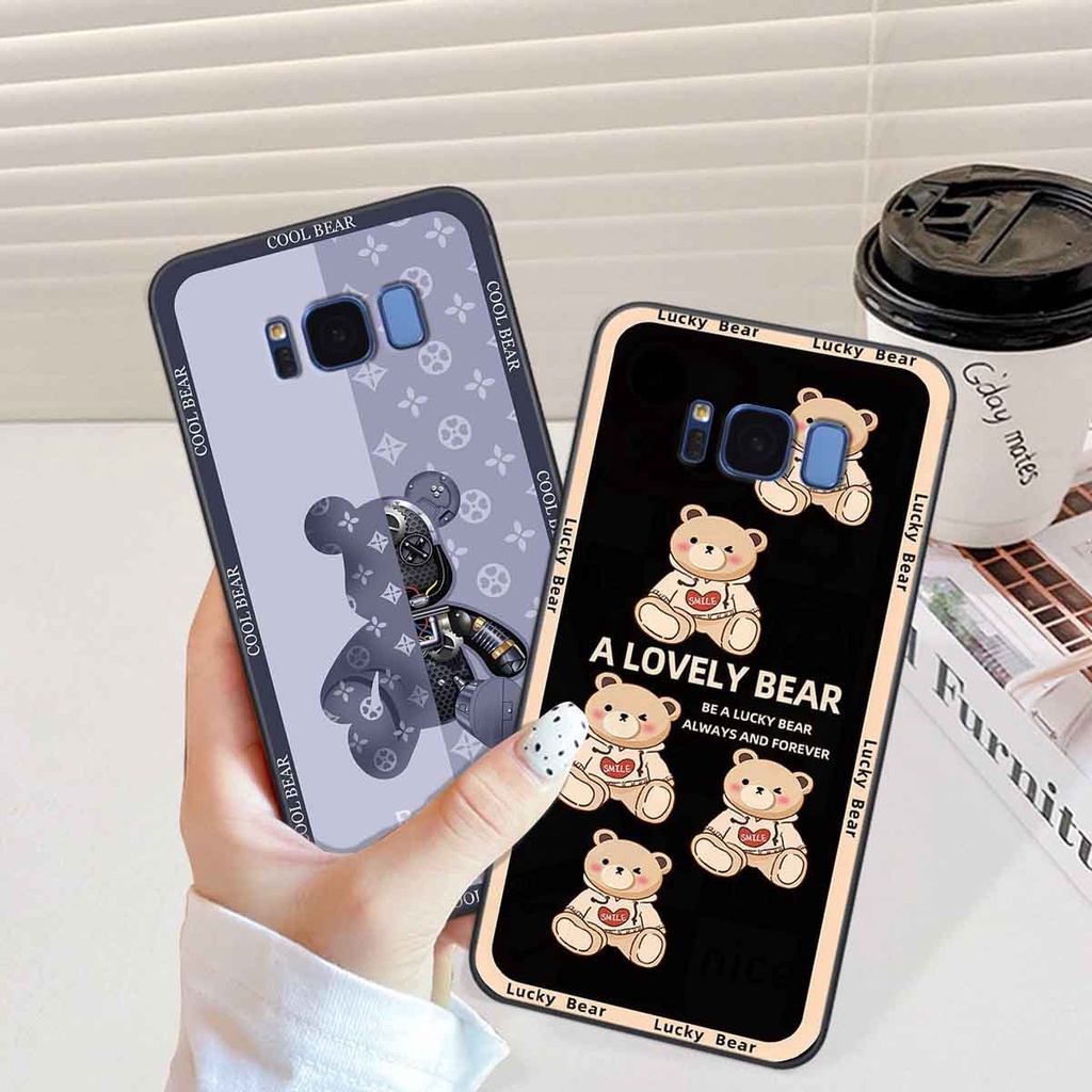 Ốp Samsung S8 / S8 Plus / S8+ bear brick, gấu đáng yêu, dễ thương